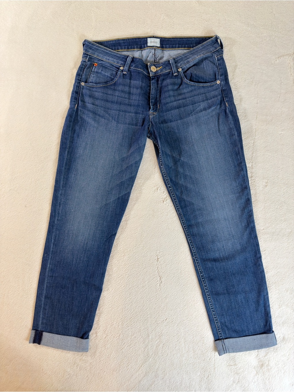 Hudson Bacara Crop Straight Cuffed Jeans Women’s Size 31 Blue ITEM2662